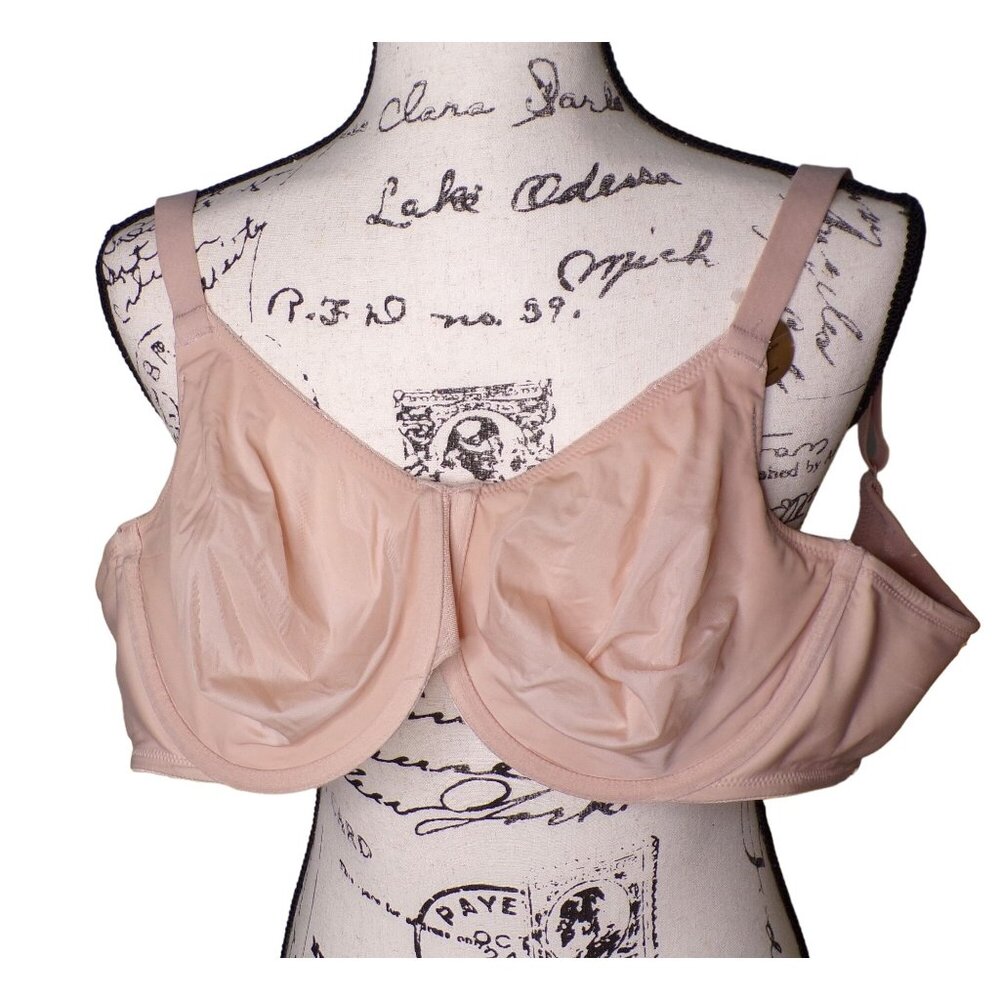 🆕WACOAL Back Appeal Non-padded Underwire Bra 42DD Beige #855303 - Picture 9 of 9